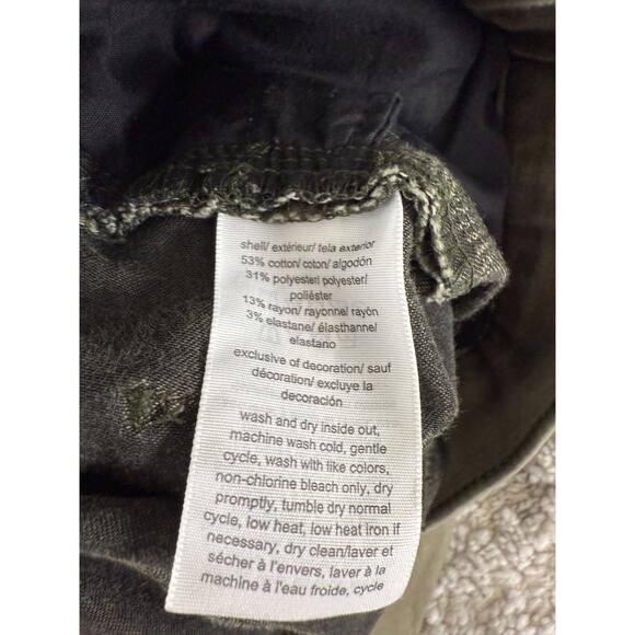 Tommy Hilfiger Size 4 Gramercy Ankle Stretch Casual Pants Olive Green Pull On - Picture 9 of 10